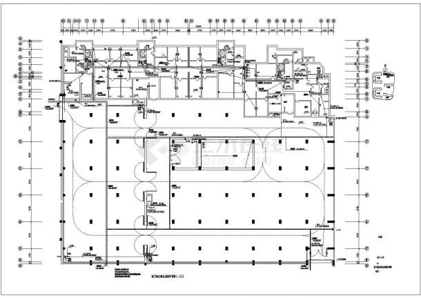 电气设计_某大型住宅群住宅地下车库电气施工CAD图-图一