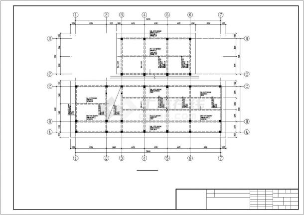 某钢筋混凝土结构自来水厂建筑工程设计施工CAD图纸-图一