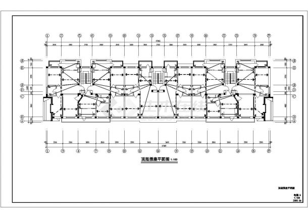 电气设计_某多层住宅电气CAD图-图一