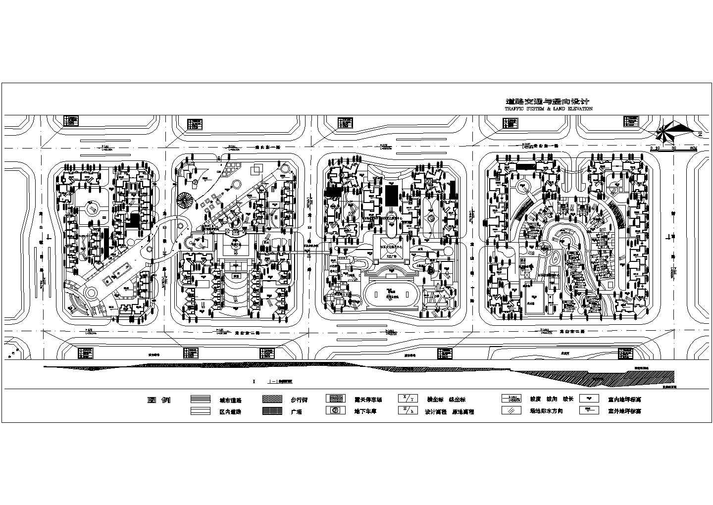 重庆某小区规划设计施工CAD图