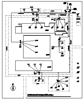 某研究生城图书馆工程电气施工cad图(含临时用电平面图)-图二