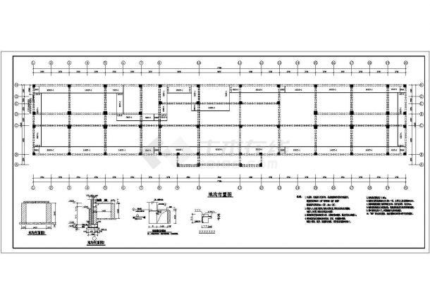 某办公楼建筑工程设计施工CAD图纸-图二