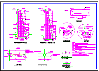 某水电站坝体横缝灌浆cad设计图纸-图二