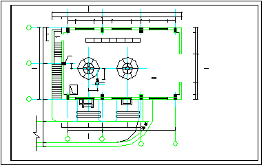 某水电站厂房cad建筑施工设计图-图二