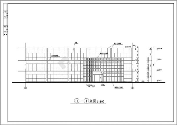 838平米住宅建筑设计施工图-图二