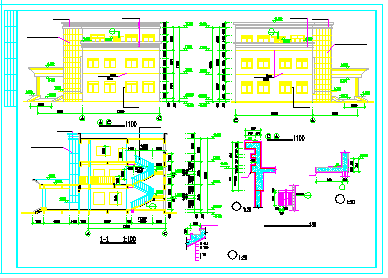 某小型多层办公楼CAD施工建筑图-图一