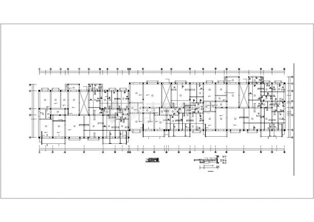 长65.9米宽16.3米6层砖混住宅楼结构施工图-图二