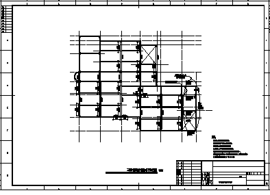 音乐楼加固设计_某地上三层框架结构音乐楼改造加固结构施工cad图纸-图一