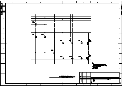 音乐楼加固设计_某地上三层框架结构音乐楼改造加固结构施工cad图纸-图二