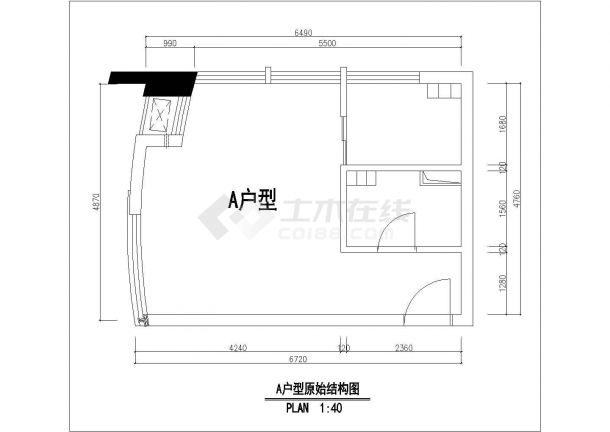 镇江市兴茂花园小区经典的户型全套平面装修装饰设计CAD图纸-图一