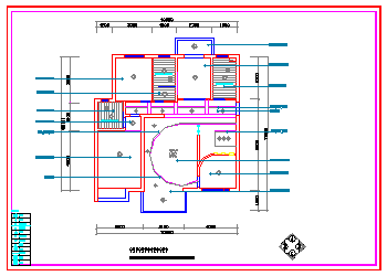某住宅完整装修设计cad施工平面图_图1