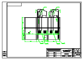 南方某两台1600KW发电机环保安装工程CAD详细图纸-图二