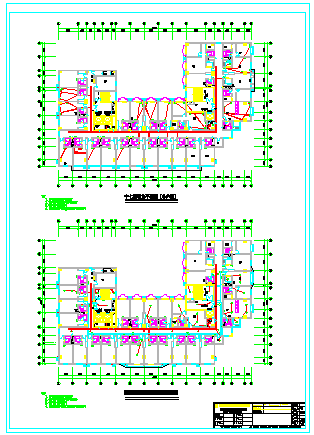 南塔楼整套电气CAD施工设计图纸-图一