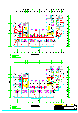 南塔楼整套电气CAD施工设计图纸-图二