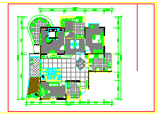 欧式豪宅家装施工设计cad平面图_图1