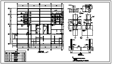 某九层框架结构增加电梯加固施工cad图_电梯加固施工-图一