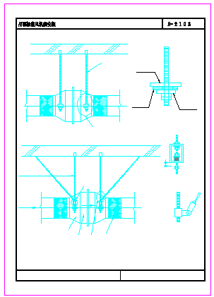 全套风管设计cad详细设计图纸-图二
