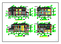两层独立豪华别墅建筑施工平面图_图1