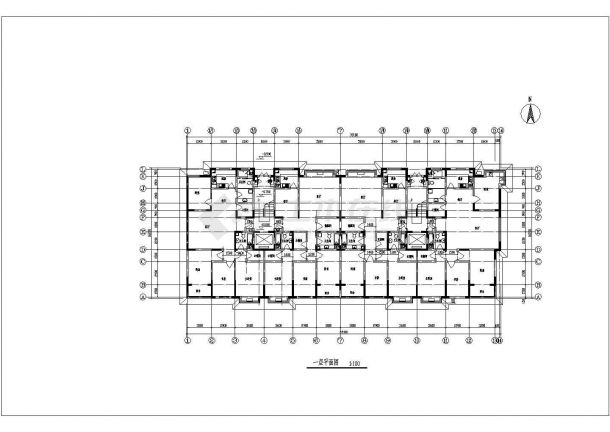 某小高层框架结构住宅楼设计cad全套建筑施工图（含3套设计）-图二