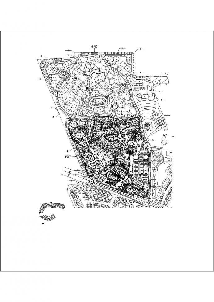某工业区住宅规划方案图_图1