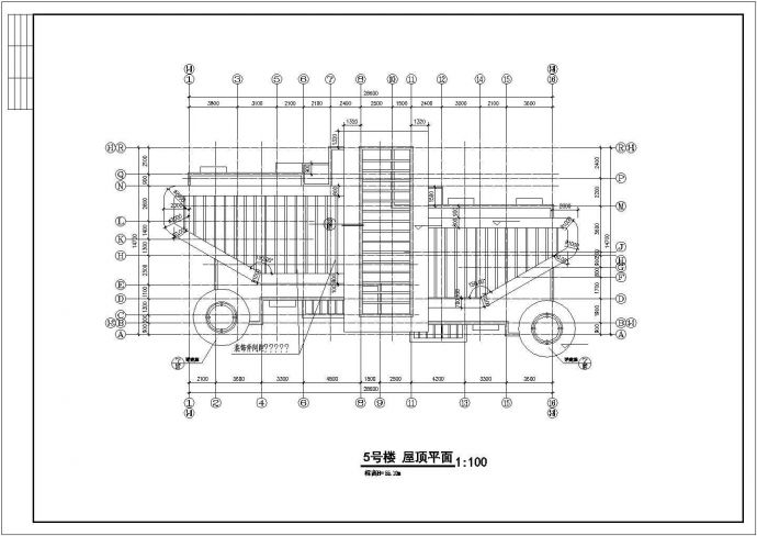 南京市明珠城小区10层框架结构公寓楼全套平面设计CAD图纸（含机房层）_图1