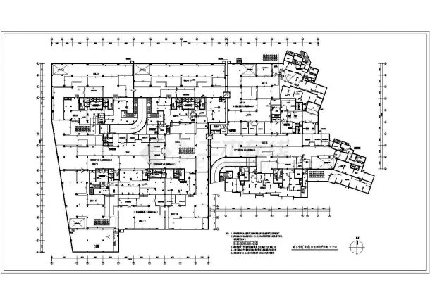 电气设计_某小区高层地下室电气施工CAD图-图二