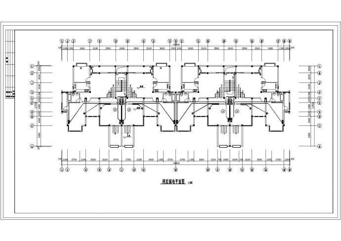 河南小区多层住宅楼电气建筑施工设计方案图_图1