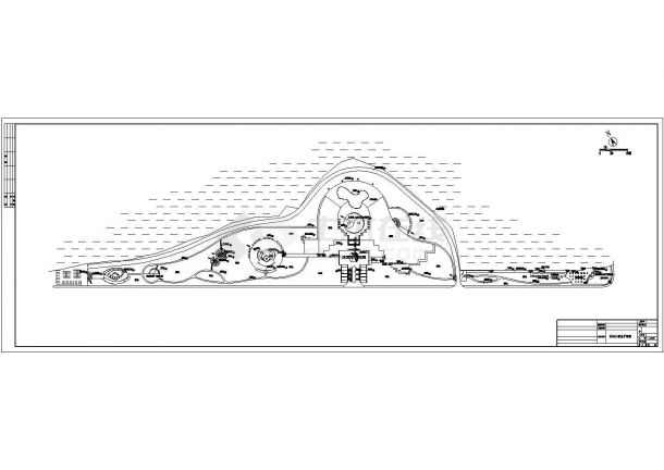 江西某滨湖公园景观设计施工全套cad图（含总平面图）-图一