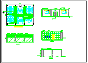 三层住宅装修设计cad平面图天花板施工图_图1