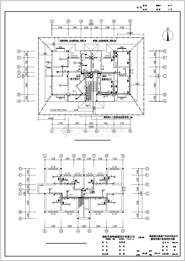 5层住宅电气系统图-图二