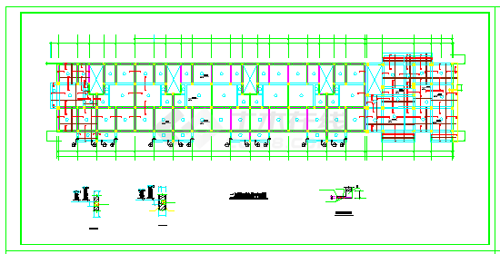  Cad construction design drawing of a commercial residence structure - Figure 2