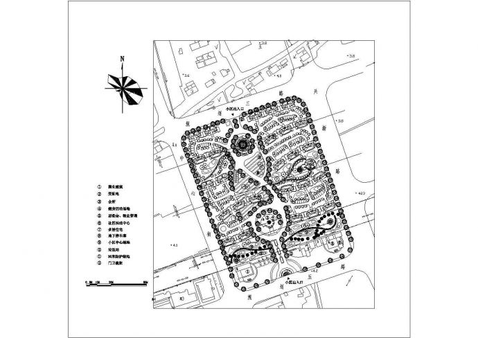 上海金山小区规划设计方案图_图1