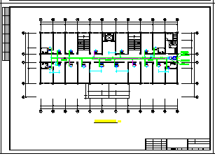 商务办公楼中央空调管道施工设计cad图纸-图一