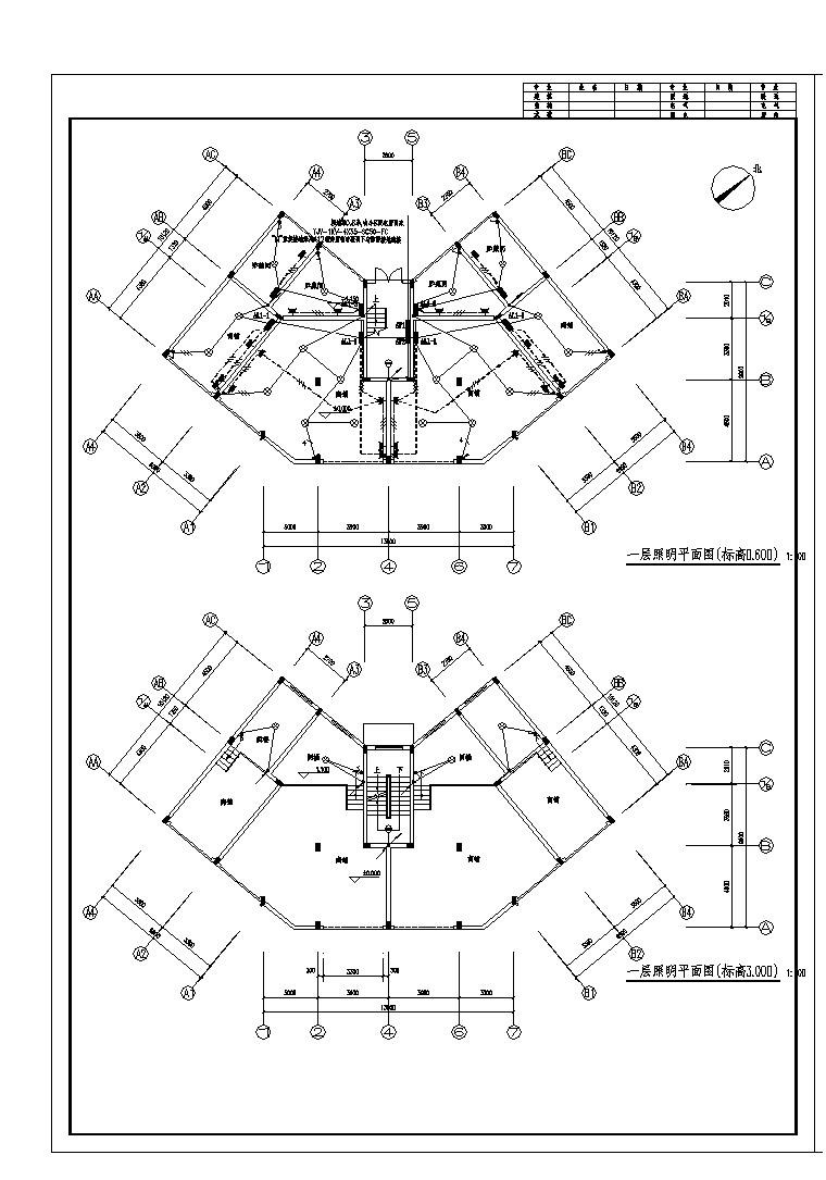 某城市高层楼工程布置CAD详图