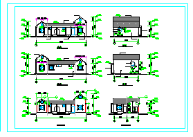 仿古管理用房建筑设计施工图-图一