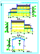三层仿古建筑cad设计施工图_图1