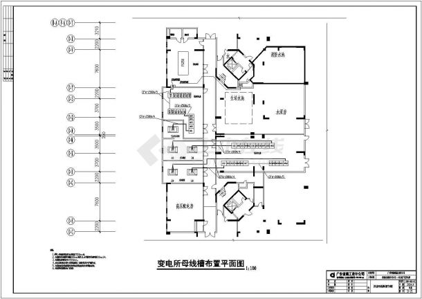 电气设计_某大型小区变电所电气设计CAD图-图一
