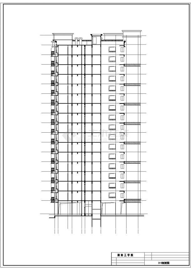 21557平方米18层住宅楼土建工程量清单以及cad图-图一