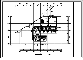 制冷机房及冷却塔设计_某单层大型制冷机房及冷却塔设计cad图纸-图二