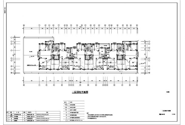 某市高层楼工程弱电结构规划CAD详图-图二