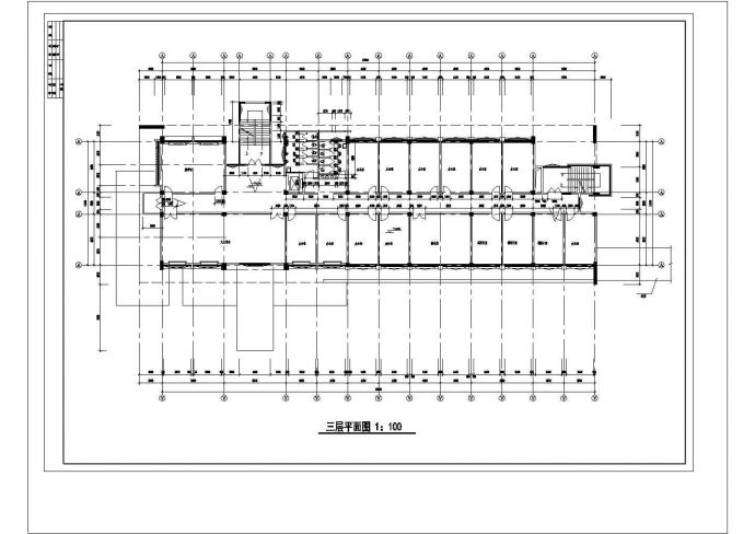 某学院行政办公楼CAD建筑设计施工图_图1