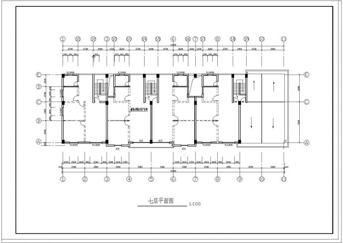 阳光城住宅区多层公寓楼全套施工设计cad图纸_图1