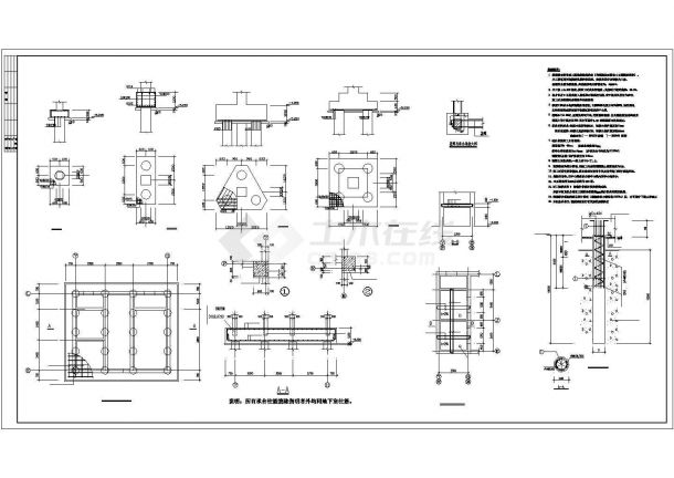 某小高层框架结构建筑设计施工CAD图纸-图一