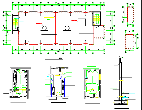 某学生公寓电气配电干线平面施工图-图二