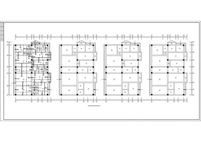 某沿街公建全套框架结构建筑设计施工CAD图纸_图1