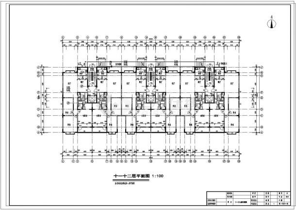 【13层】13299.36㎡地下1层地上13层框剪住宅楼工程量清单报价（含建筑结构CAD图）-图二