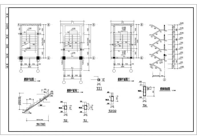 某全套底框结构建筑设计施工CAD图纸_图1