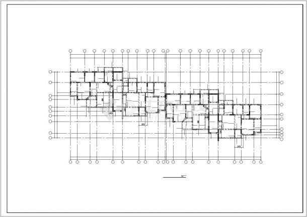 某全套框架小高层建筑设计施工CAD图纸-图二
