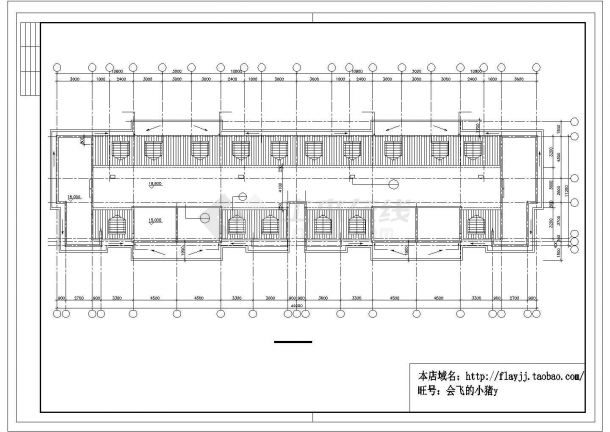 某3605平米6层教师公寓楼建筑施工CAD图纸（长49.2米 宽11.2米）-图一