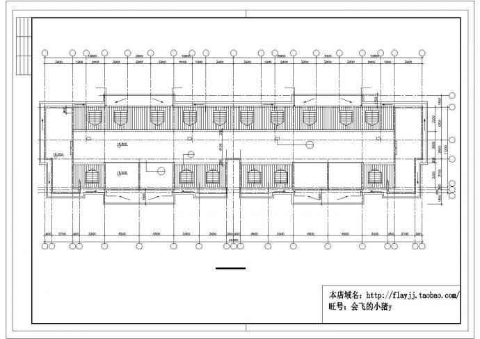 某3605平米6层教师公寓楼建筑施工CAD图纸（长49.2米 宽11.2米）_图1